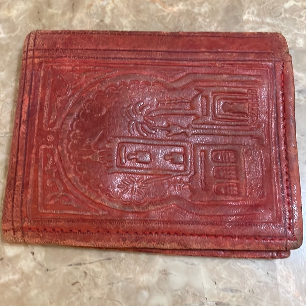 Old fashion temple wallet